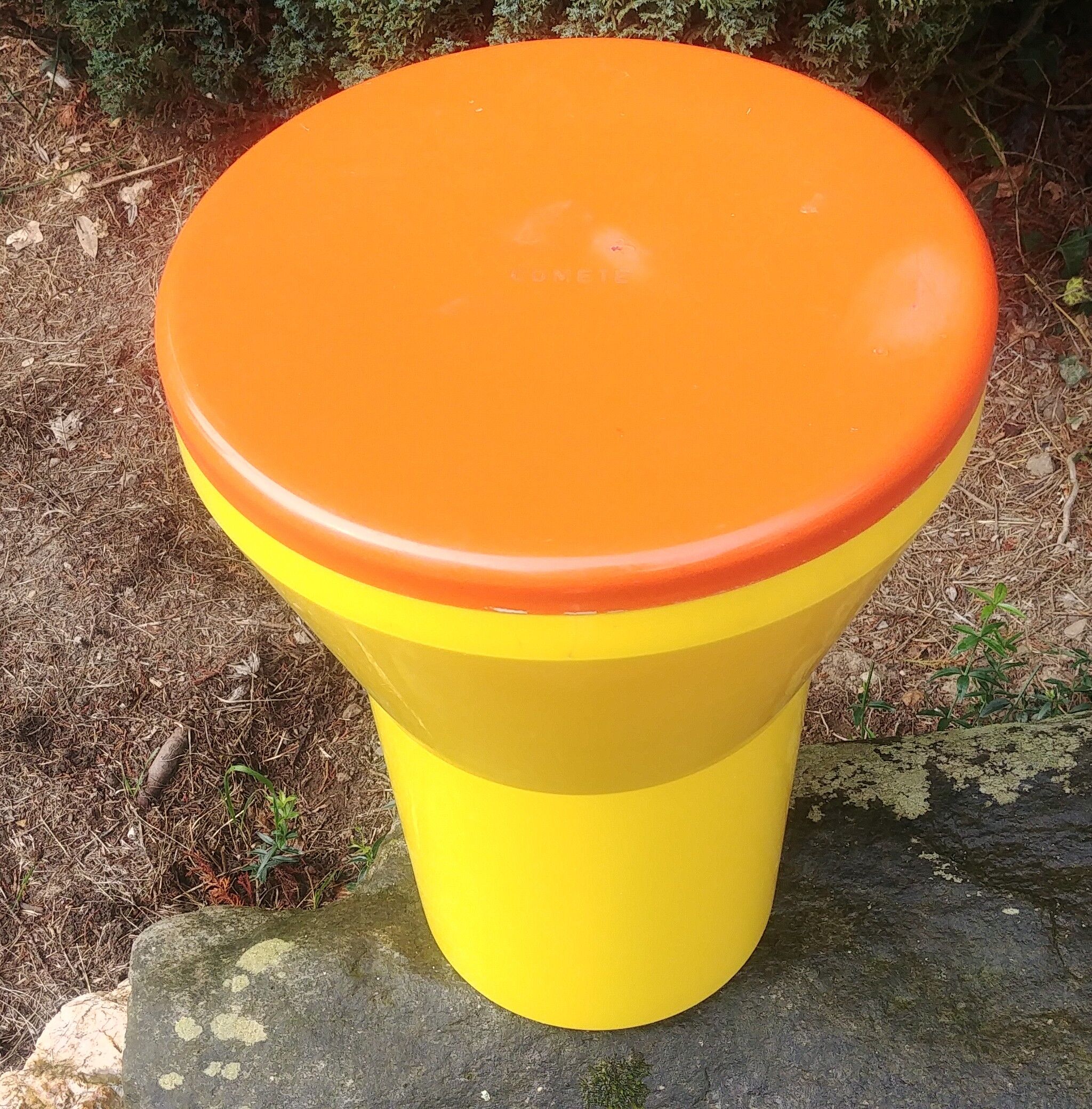 Stool/storage chest vintage, Comet, 70s