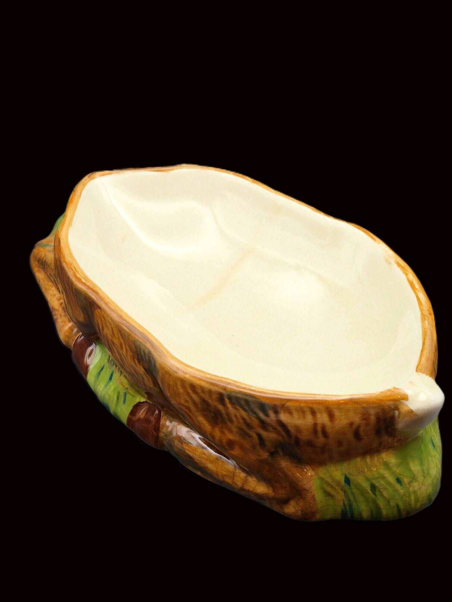 Zoomorphic Terrine of Roe Deer in Barbotine – Michel Caugant (Circa 1970)
