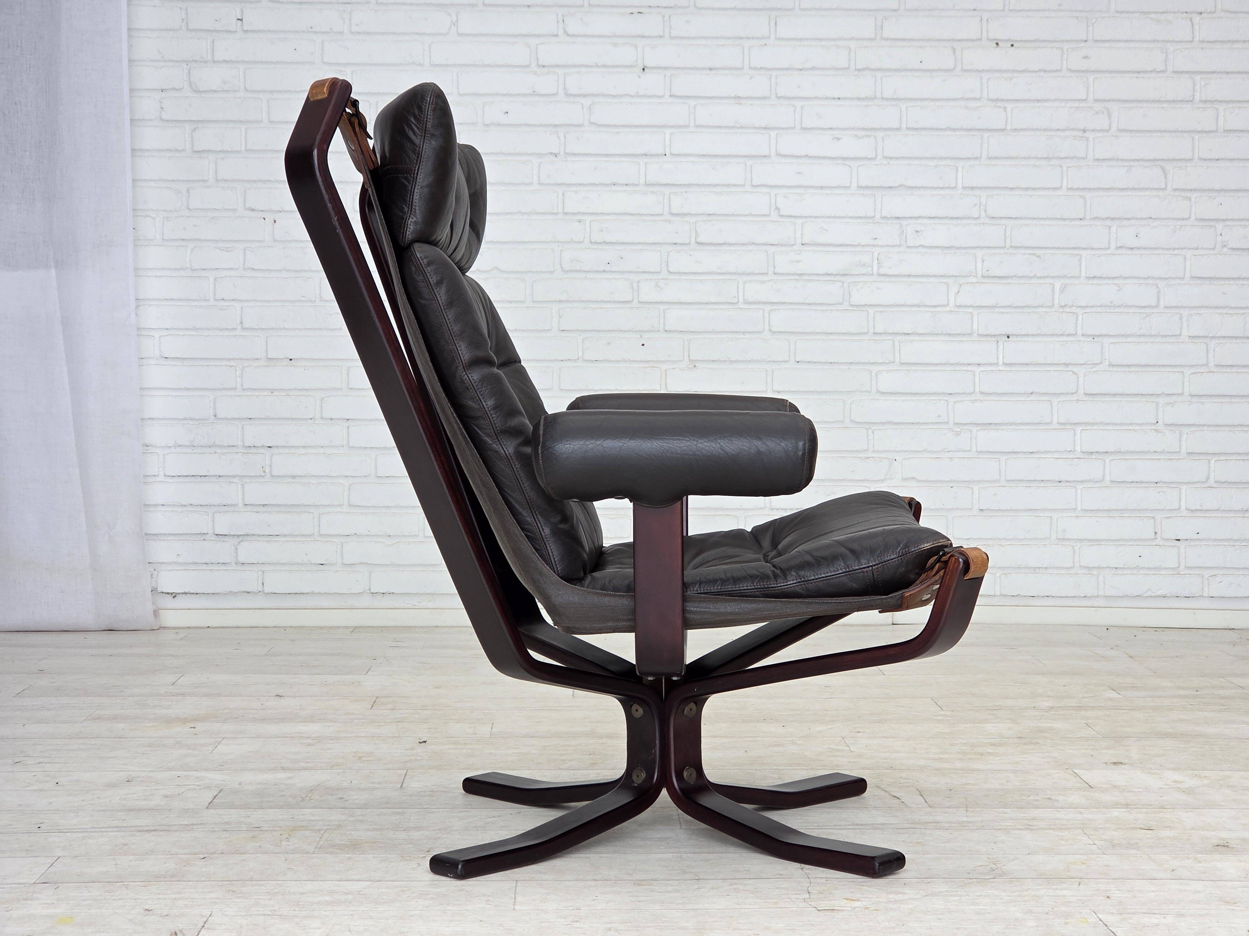 1970s, Norwegian design by Sigurd Ressel, lounge chair model "Falcon".