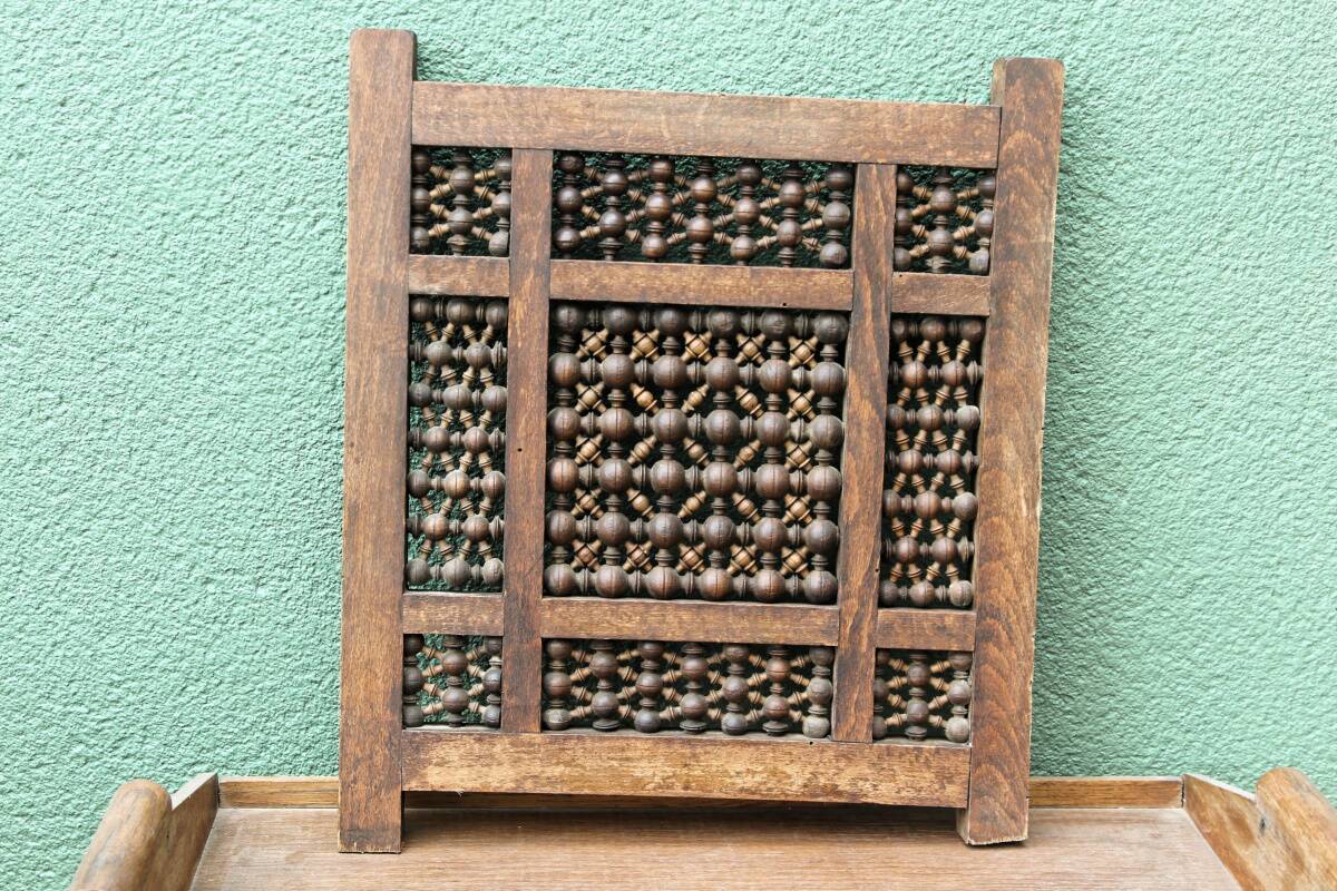 Moucharabieh en bois tourné
