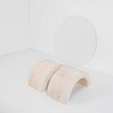 Italian travertine coffee table