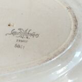 Plat ovale en porcelaine de Sarreguemines