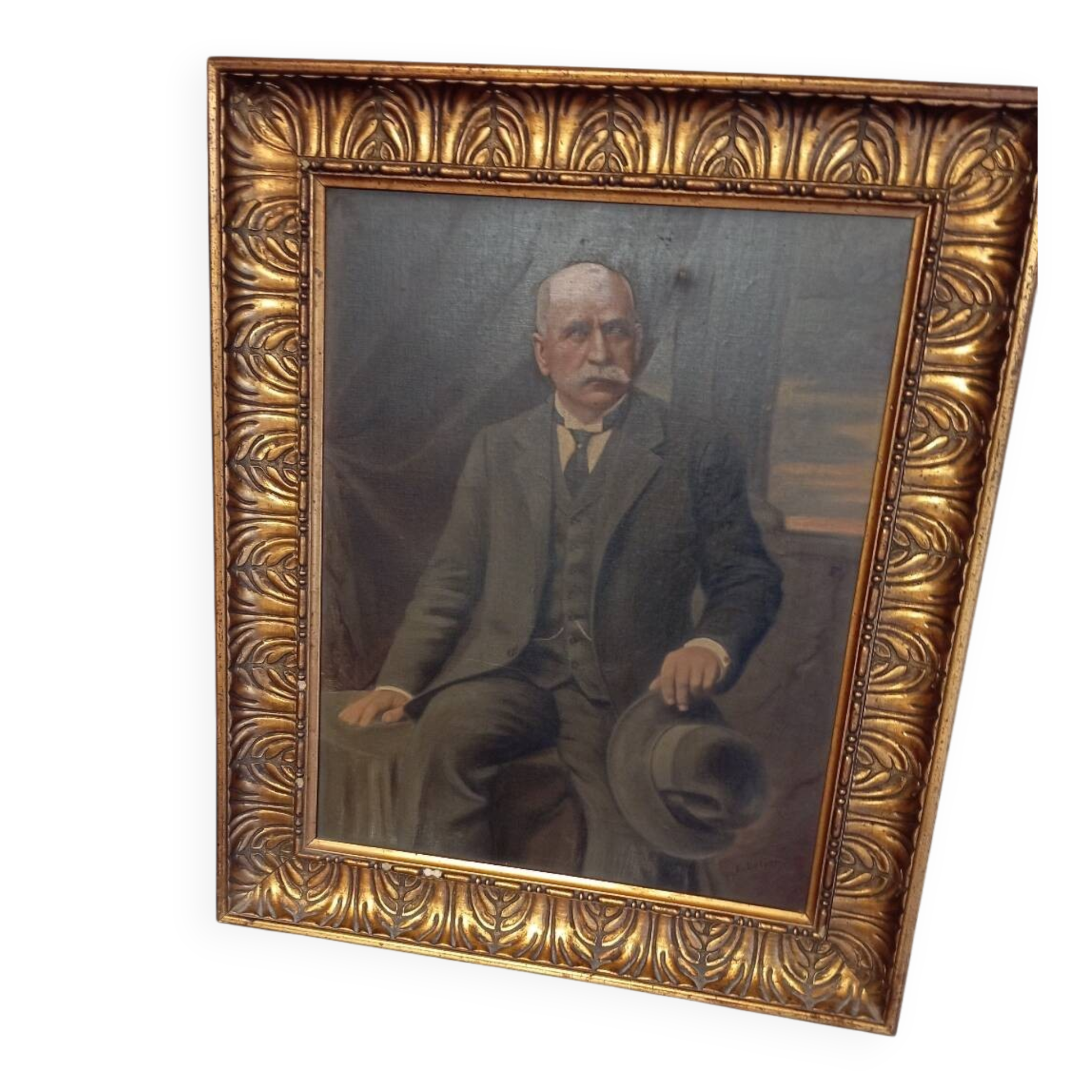 Portrait of a bourgeois, dated and signed.