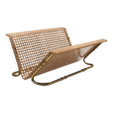 Hollywood regency magazine rack, Italy 1970s