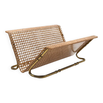 Hollywood regency magazine rack, Italy 1970s