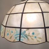 Suspension vintage nacre et laiton