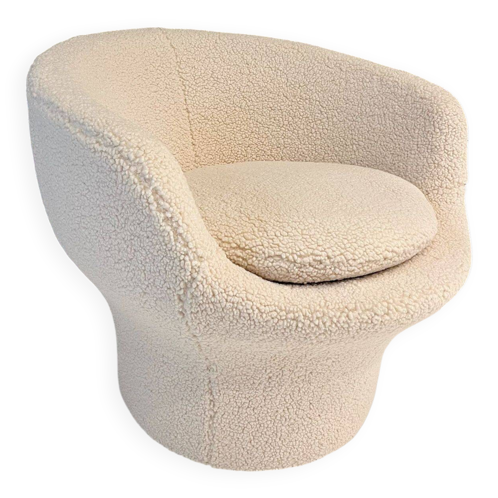 Round armchair in the style of Paulin