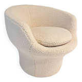 Round armchair in the style of Paulin