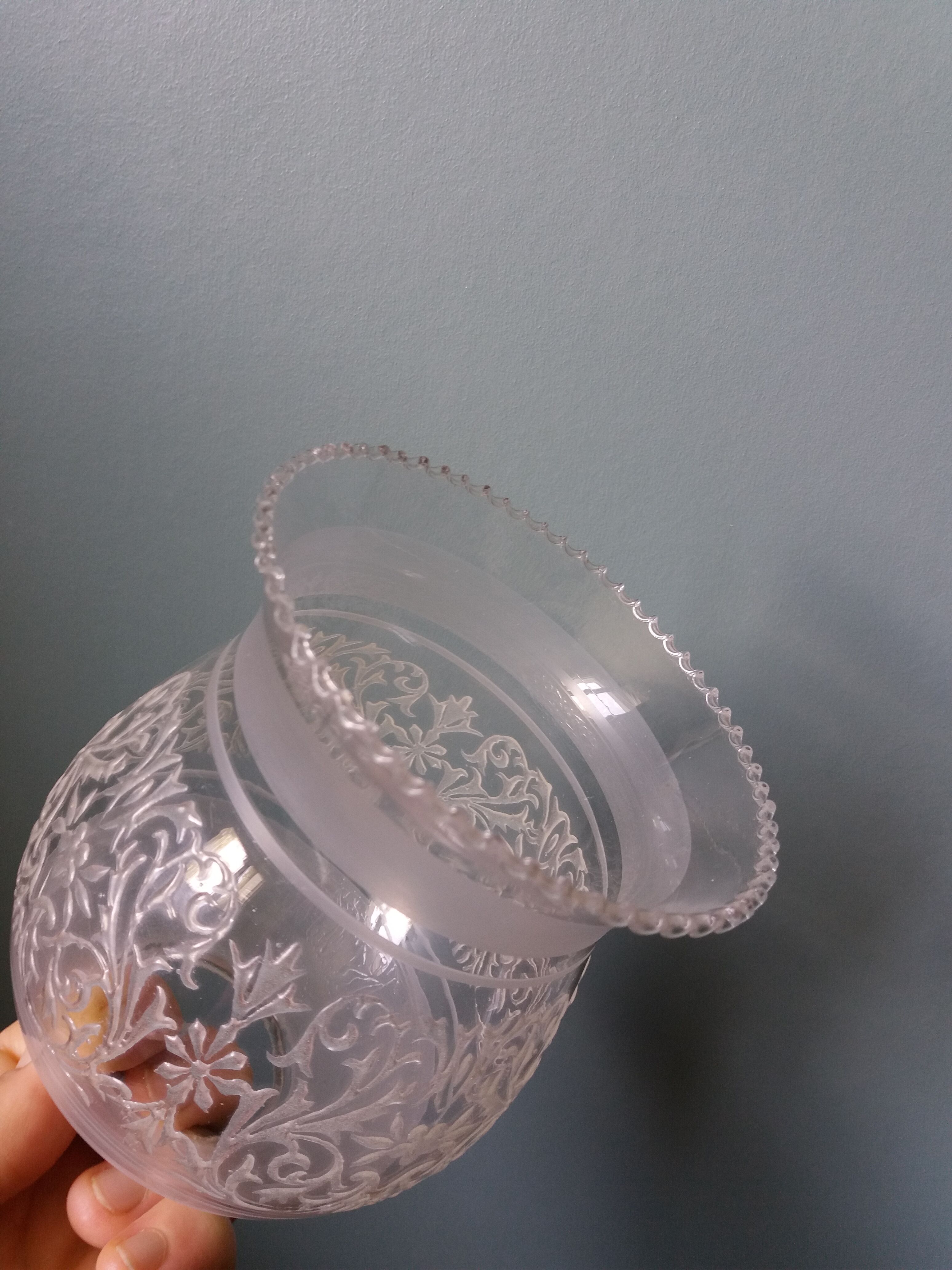 Tulip lampshade blown glass wall lamp