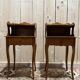 Pair of Louis XV style cherrywood bedside tables