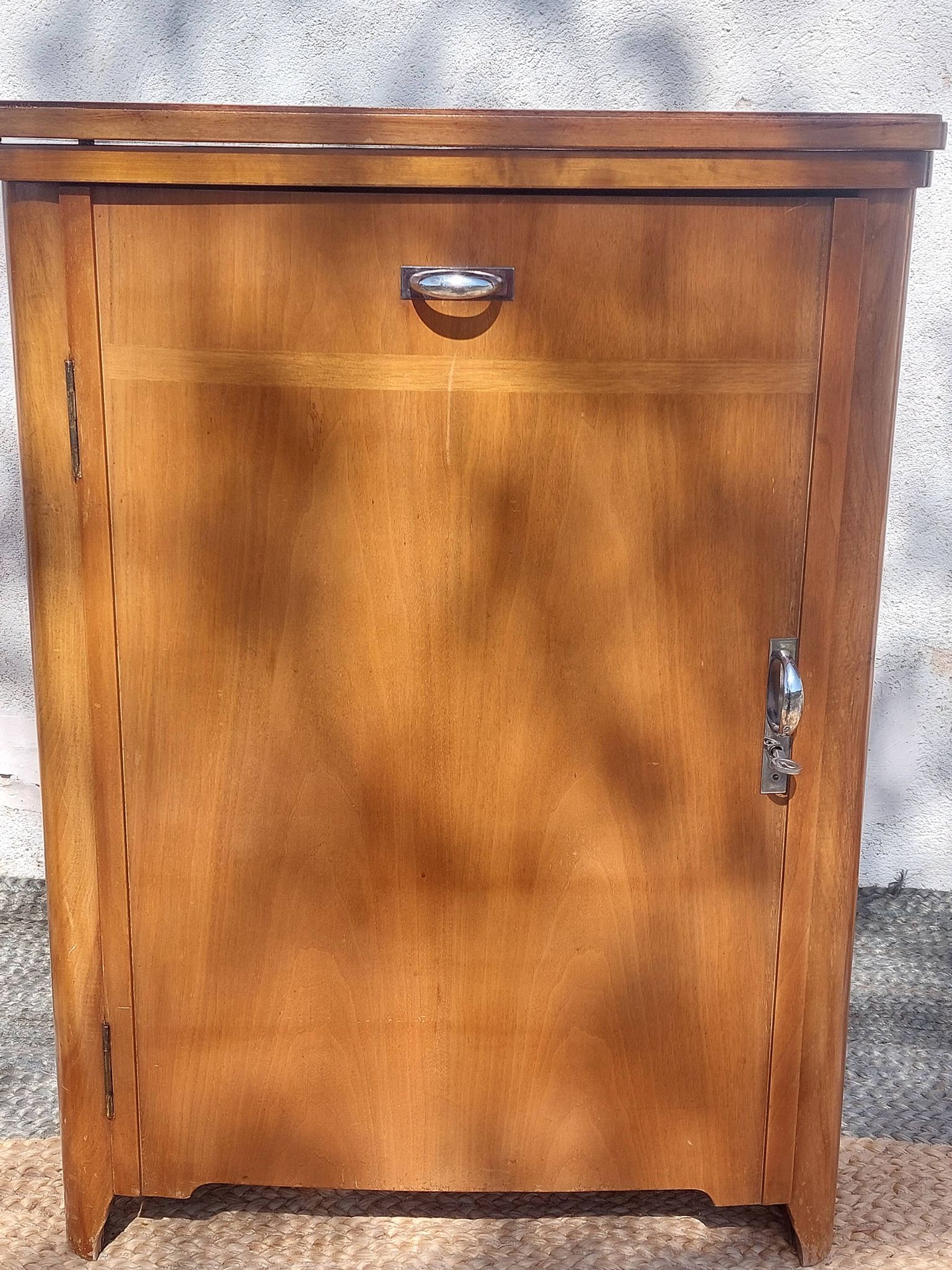small wooden piece of furniture, vintage