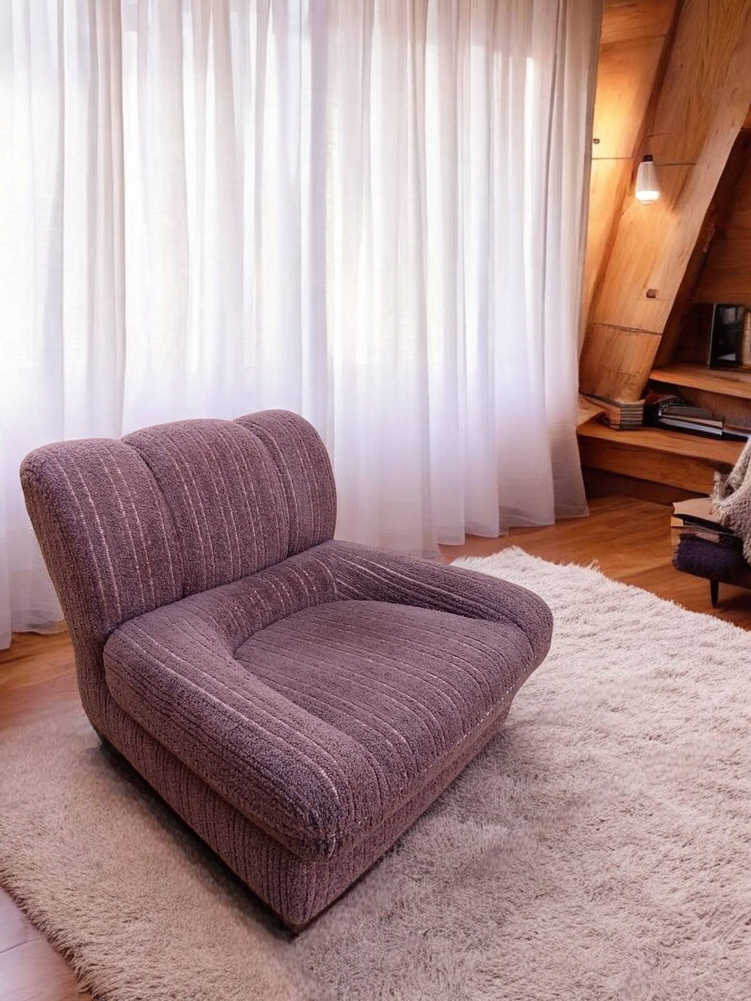 Vintage chocolate armchair 1