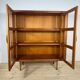 Teak bookcase with glass doors, Denmark 1960