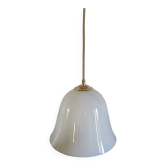 Suspension tulipe XXL opaline