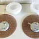 Wooden design wall lights and opaline globe - mid 20th century.