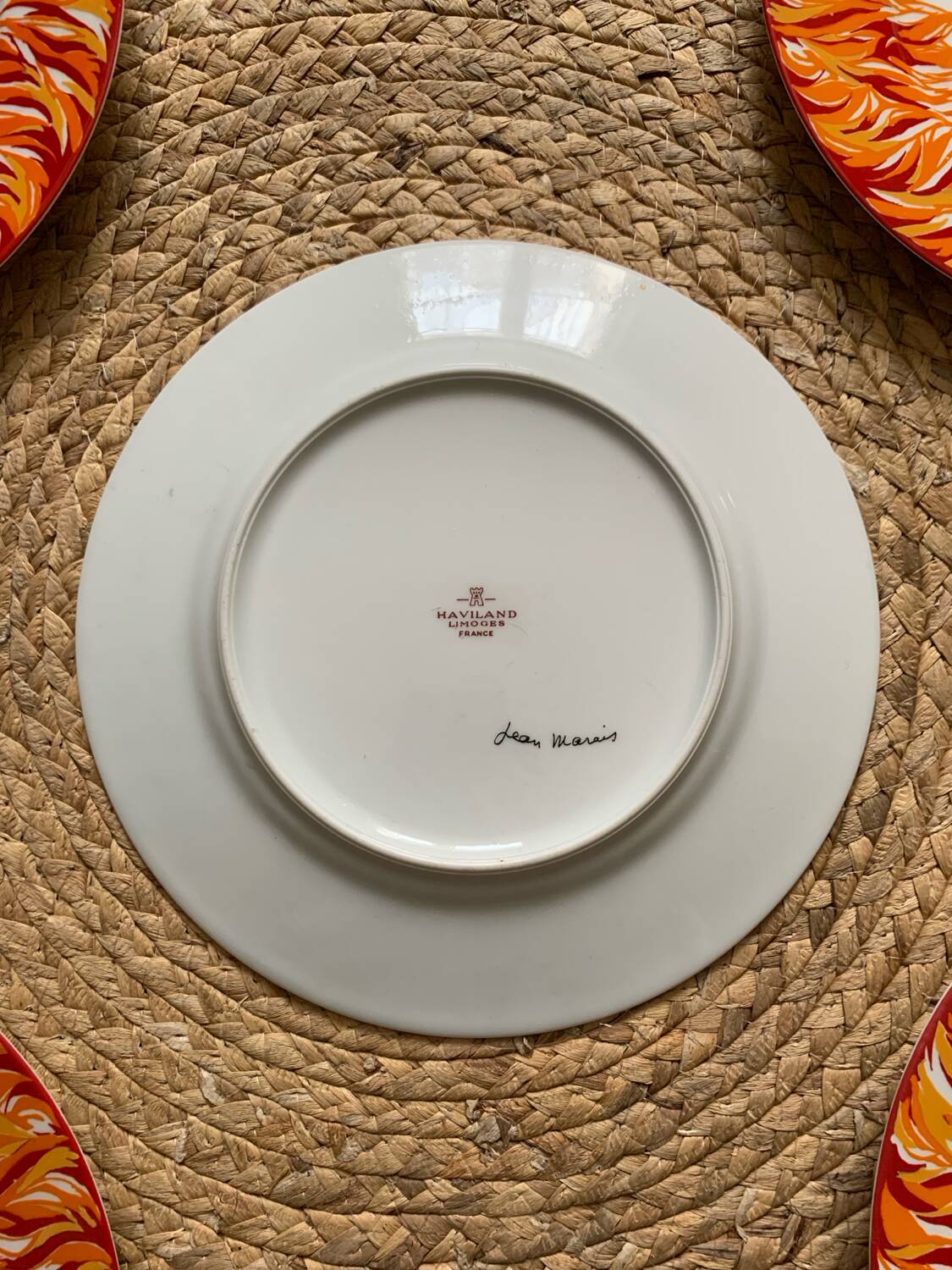 Set of 5 dessert plates by jean marais & haviland limoges