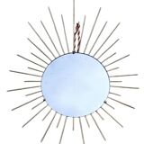 Gold metal sun mirror