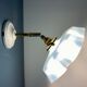 Vintage lampshade in sky blue opaline