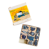 Box of ten school stamps