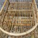 Bamboo and rattan bar cart, 1950