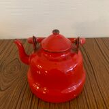 Enamelled teapot