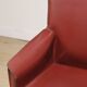 Vintage De Couro leather upholstered armchair, 1980s