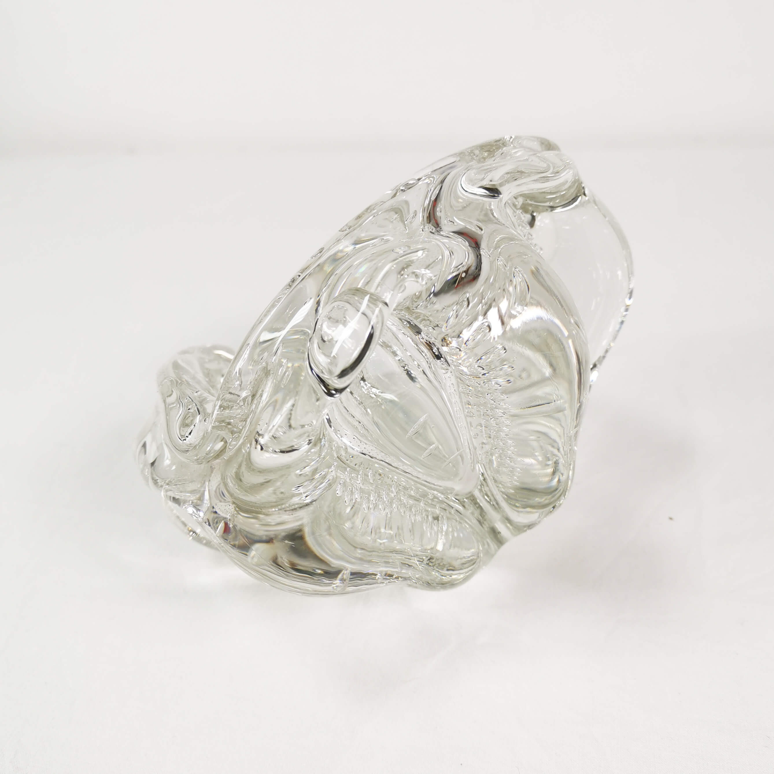 Glass organic ashtray, Sweden, 1960s