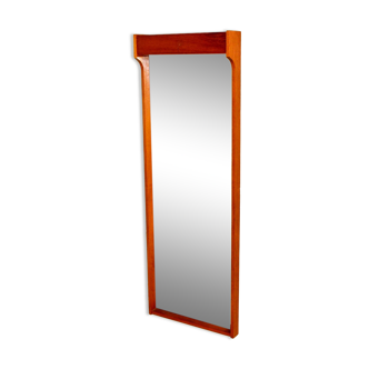 Teak light mirror, Sweden, 1960, 123x44cm