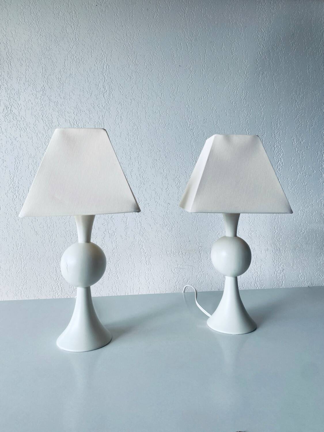 Paire de lampes de chevet vintage