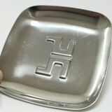 empty pocket monogrammed steel vintage design