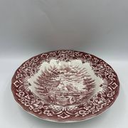 2 assiettes  creuse vintage  anglaise staffordshire england