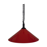 "Up and down" steel enamelled red 1980s hanging