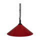 "Up and down" steel enamelled red 1980s hanging