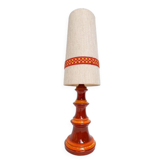 Ceramic fat lava Hustadt Leuchten floor lamp, 1970s