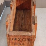 Former wooden box of industrial workshop