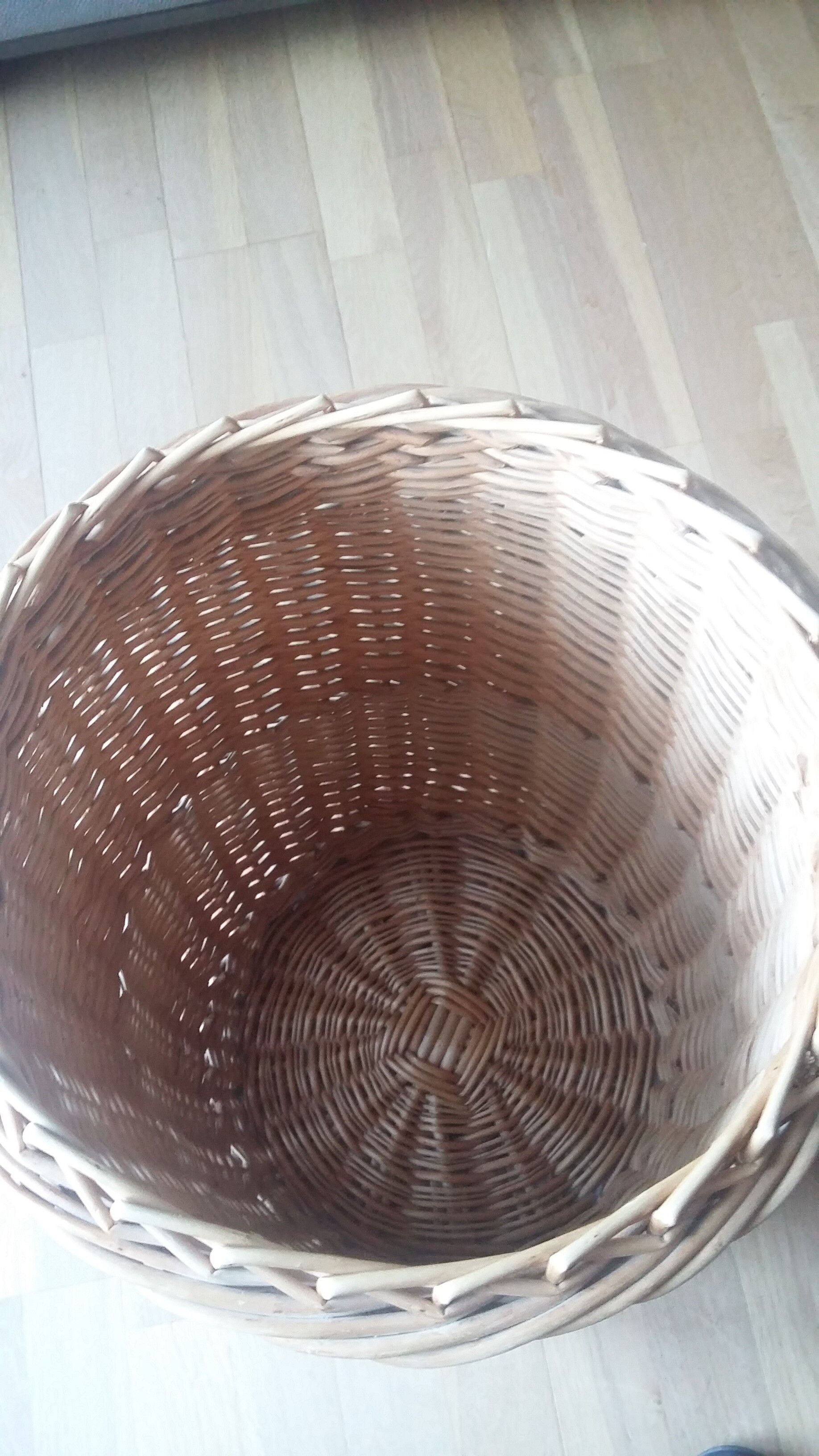 Wicker laundry box from villaines the rocks