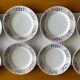 8 antique flat plates in Gien earthenware