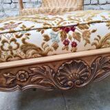 Pouf foot rest Louis XV style