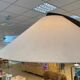 Luna walnut arc floor lamp by Natuzzi, 1990s