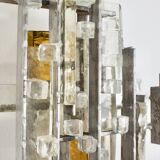 Very Large Brutalist Sconce by Albano Poli for Poliarte, 1970s