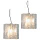 1 of 2 Murano glass chandeliers designed by Carlo Nason for Mazzega, 1970s.