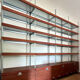 Modular library -- Teak & Galvanised steel structure