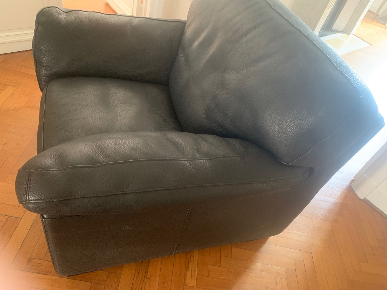 Roche Bobois leather armchair