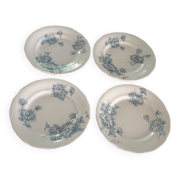 Four Marguerite plates