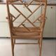 50s bamboo wood armchair