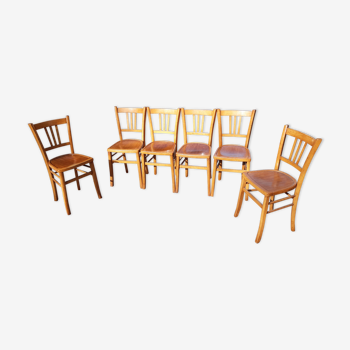 Lot de 6 chaises bistrot Luterma