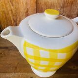 Old yellow teapot tablecloth