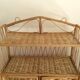 Vintage wicker wall shelf