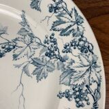 Large round iron earth dish "Pampre" model, JR