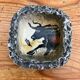 Ceramic bowl J.B. Sarlat — rock art bull decoration